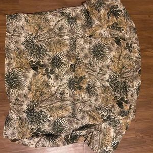 Game guard camo short sleeve button up shirt